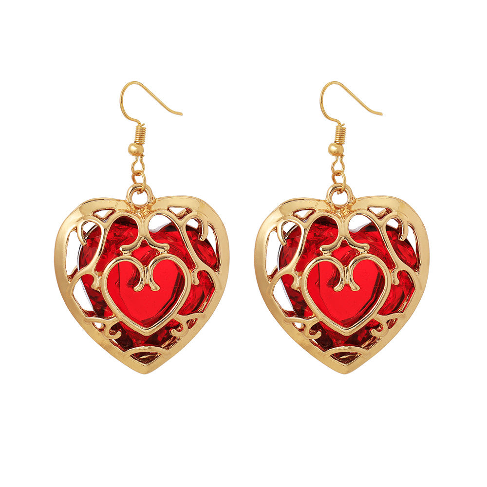 Ornament Hollow Heart Crystal Hot Peripheral Necklaces
