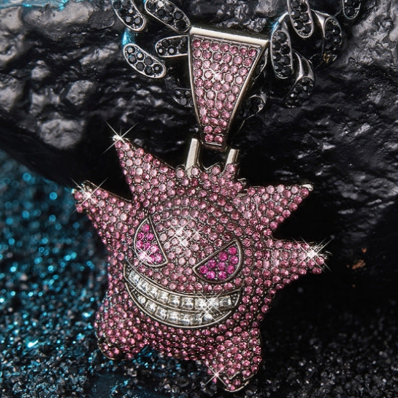 Cartoon Hip Hop Diamond Elf Creative Necklace