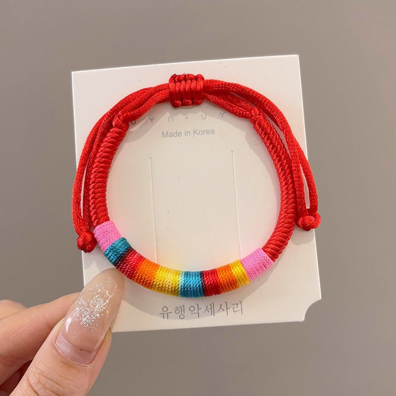 Boat Festival Carrying Strap Colorful Rope Wind Hand-woven Bracelet