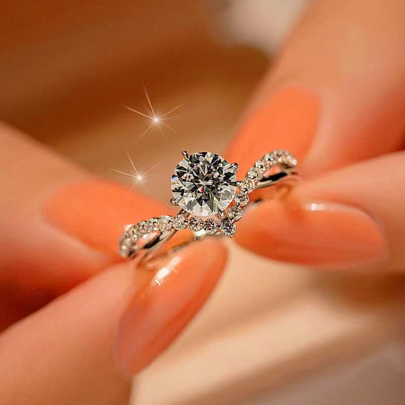 Diamond Fashion Simple High Sense Live Rings