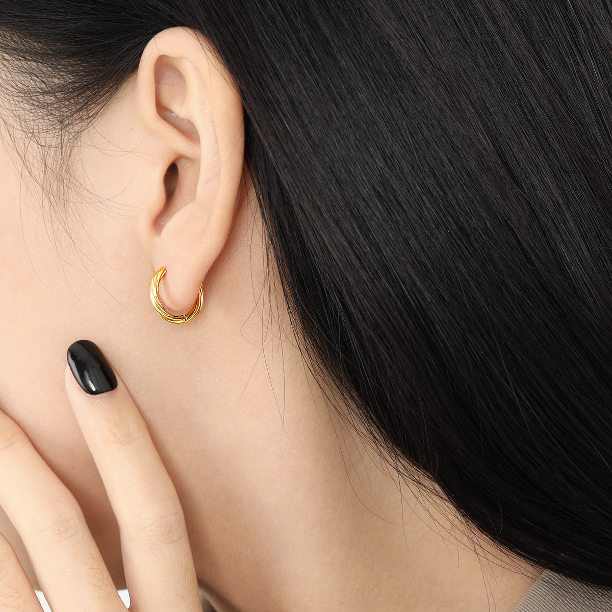 Personality Twisted Twist Clip Fashion Versatile Rings