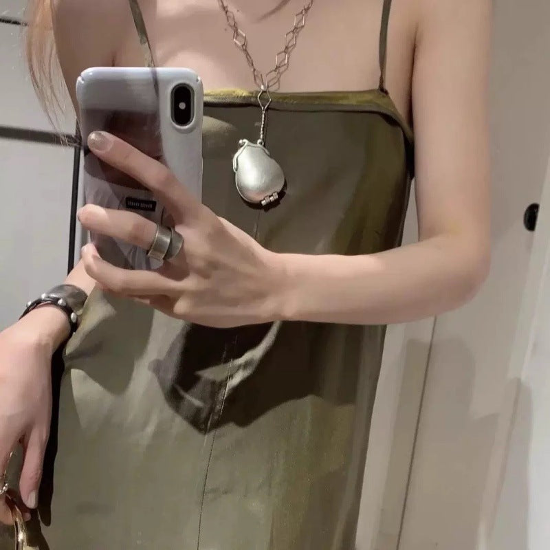 Procurement Service Of Korean Vintage Mirror Diamond Necklaces