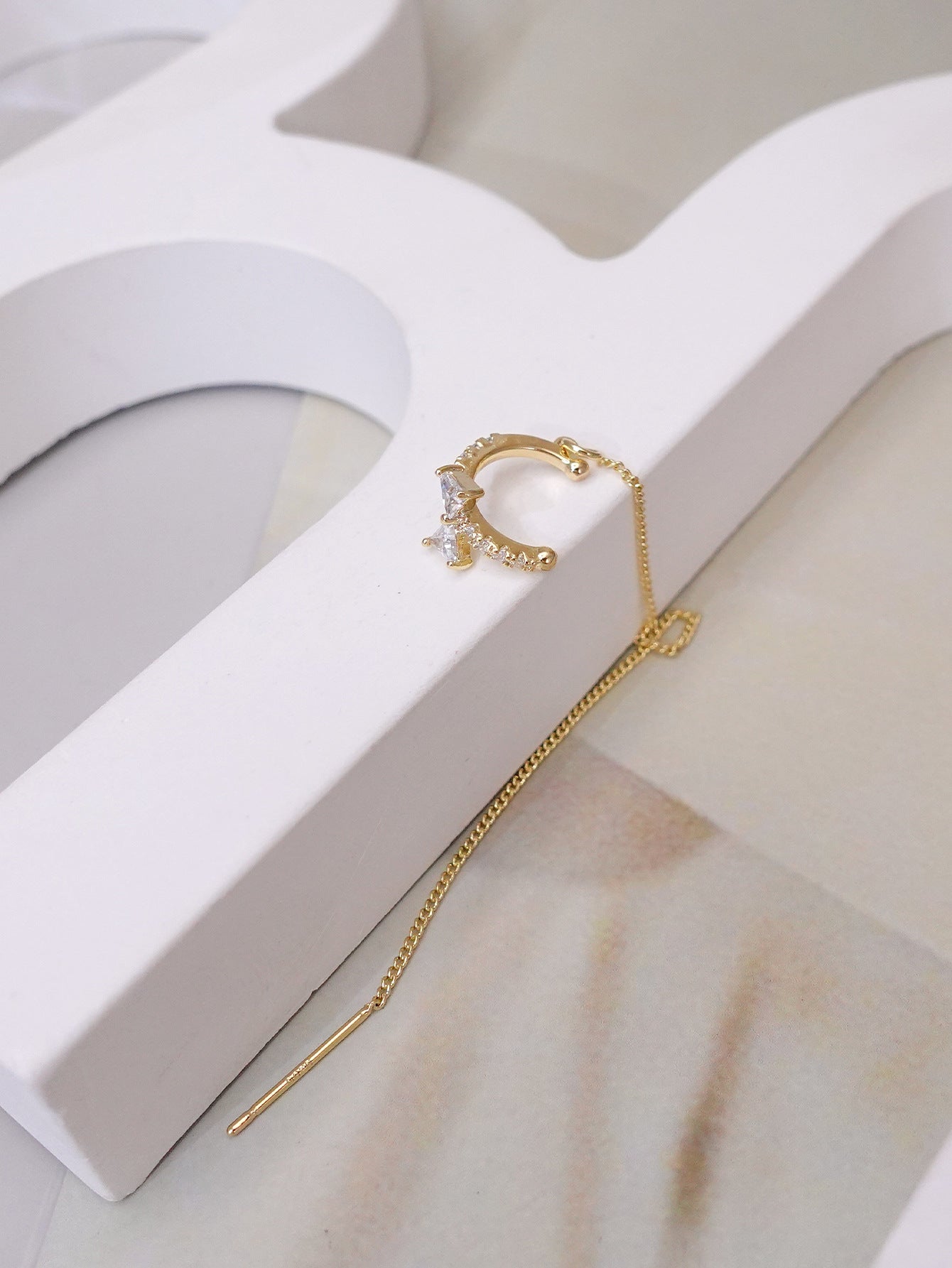 Bow Clip One-piece Tassel Simple Cold Rings