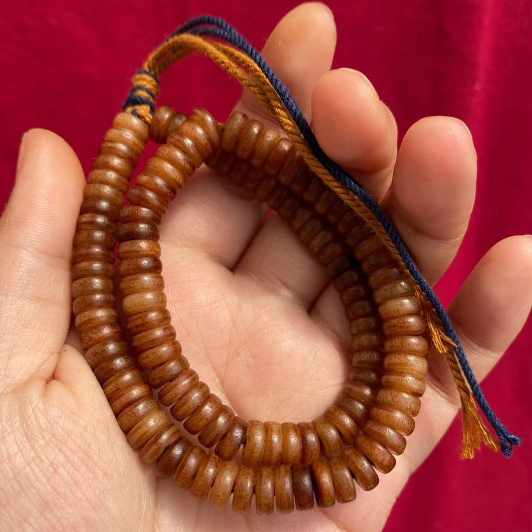 Tibetan Area Crafts Camel Bone Yak Old Beads Tablet Bracelet