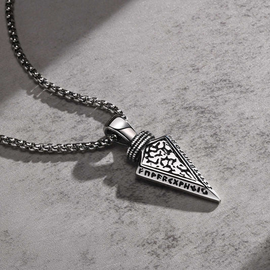 Men's Stainless Steel Viking Arrow Color Hip Pendants