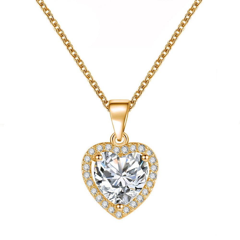 Colorful Moonstone Love Female Niche High-grade Light Luxury Clavicle Necklace