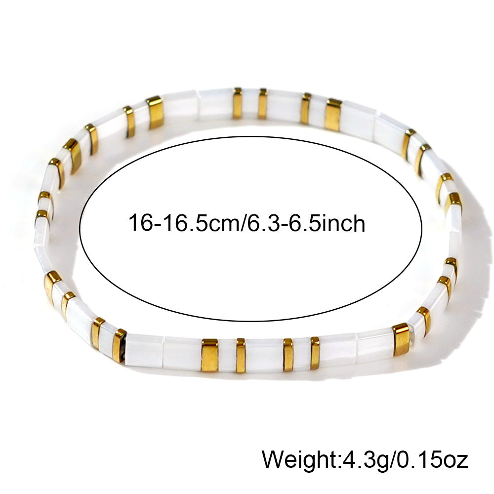 Ethnic Style Simple Fashion Beads Woven Bracelets