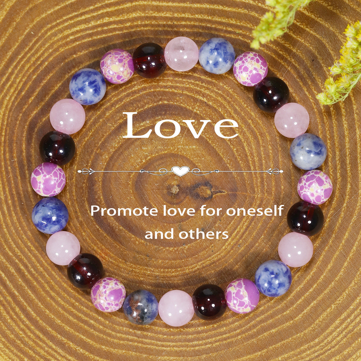 Tigereye Natural Stone Beaded Crystal Unisex Bracelet