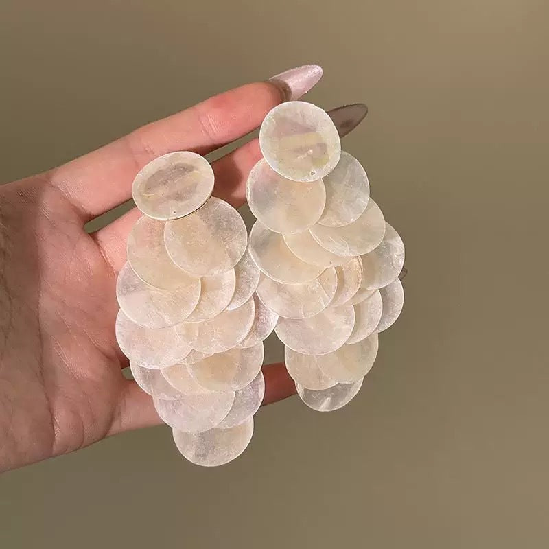 Needle Raffia Fabric White Flower Light Luxury Rings