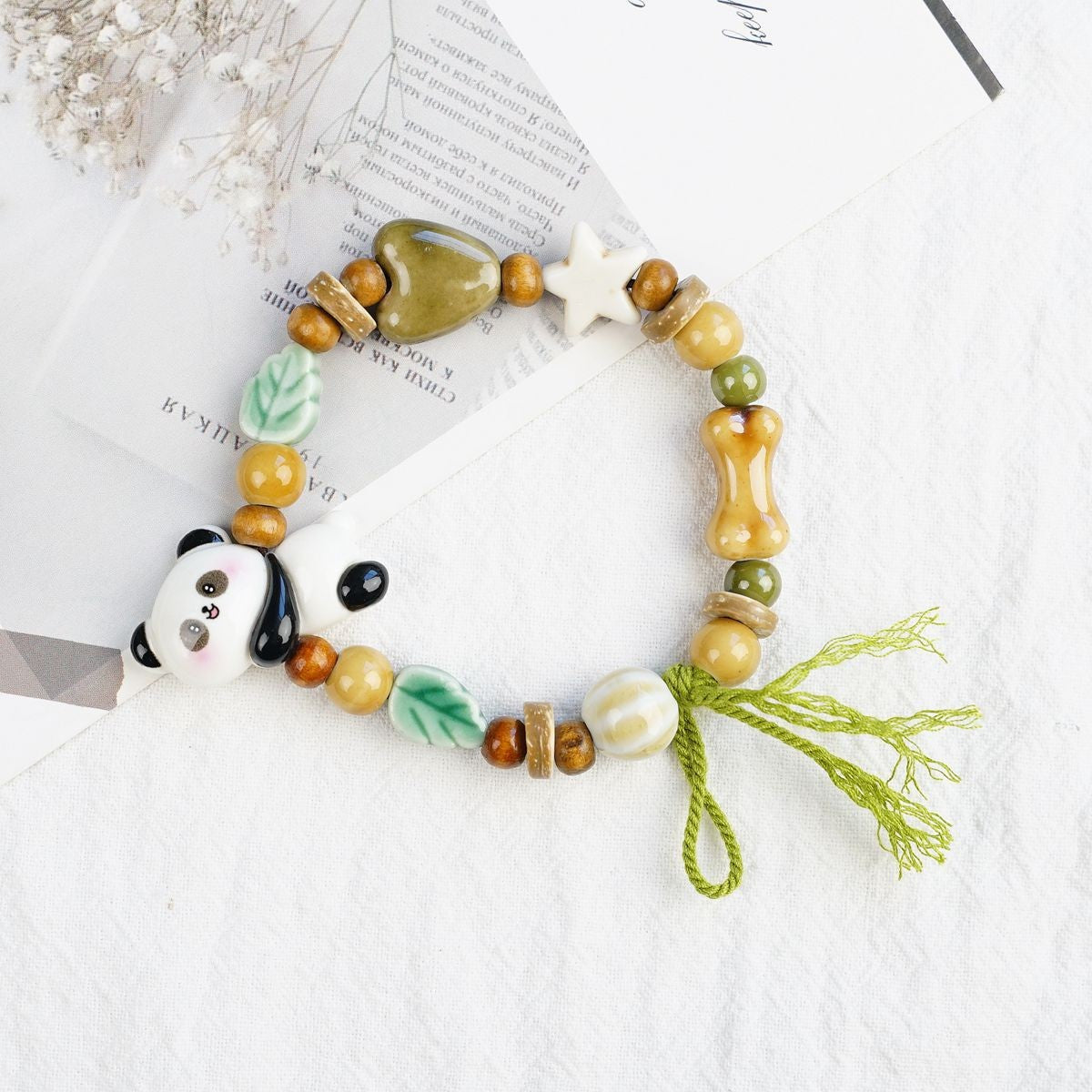 Women's Ceramic Beaded Fresh Antique Ethnic Style Simple For Summer Bracelets