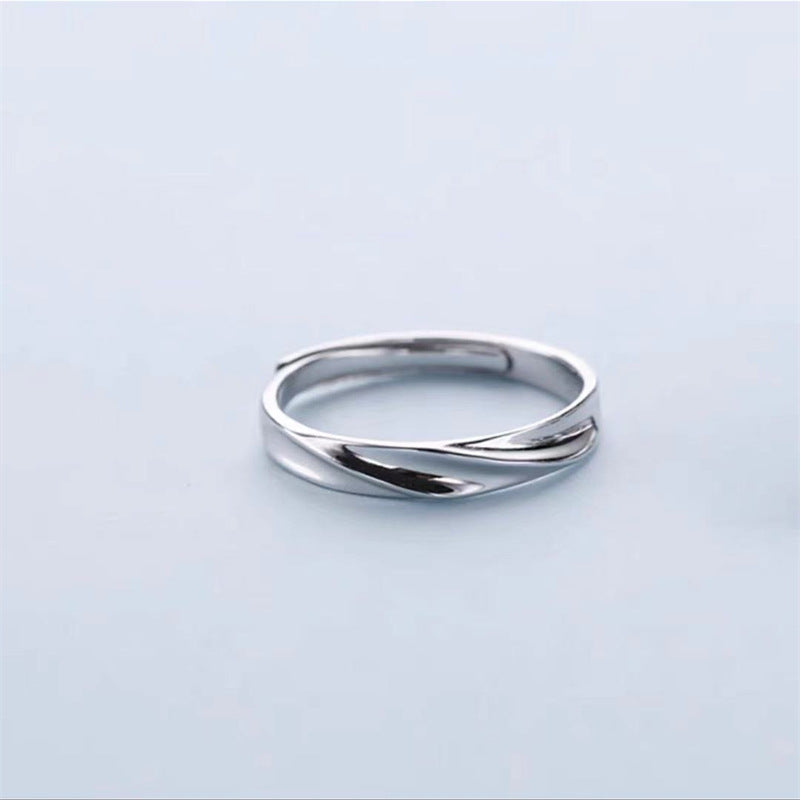 Women's & Men's Fashion Simple Couple Token Commemorative Niche Rings