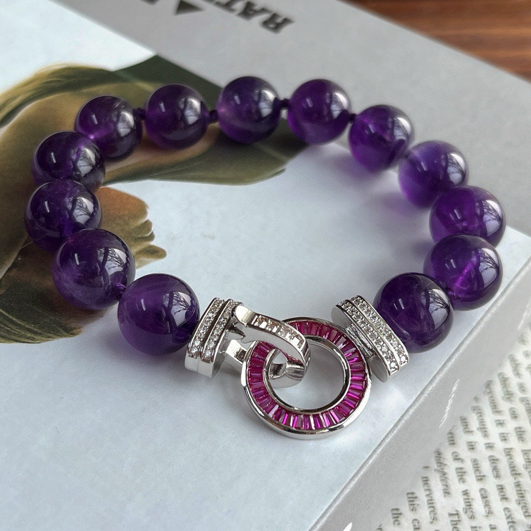 Left Right Boutique Royal Purple Natural Amethyst Knotted So Bracelets
