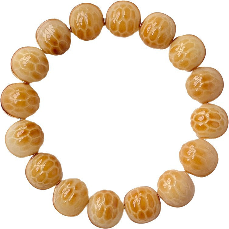 Bodhi Pliable Temperament Carved Plate Playing Fingertip Hand Toy Decompression Bracelet