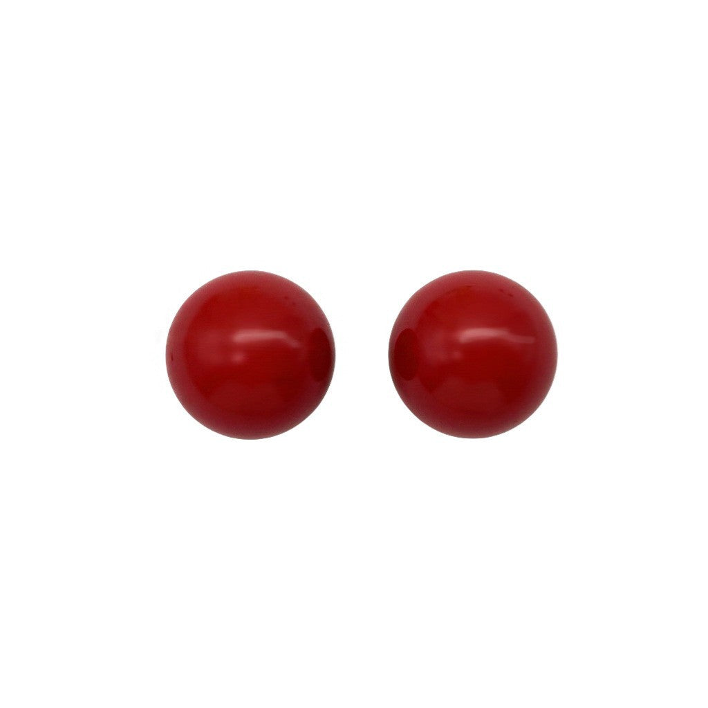 Cherry Color Atmosphere Accessories Wine Steamed Earrings