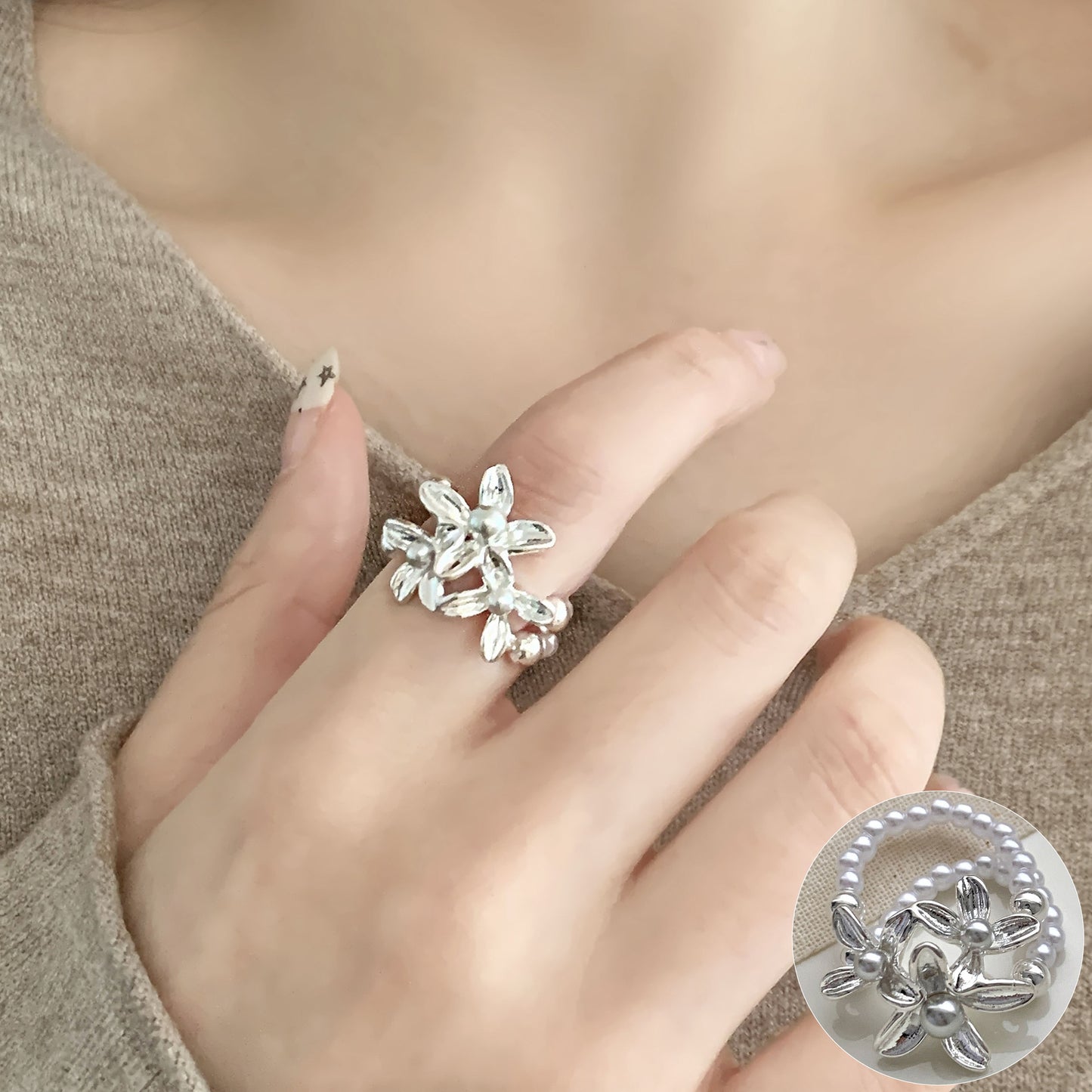 Women's Affordable Luxury Fashion Exquisite Elegant Open Rings