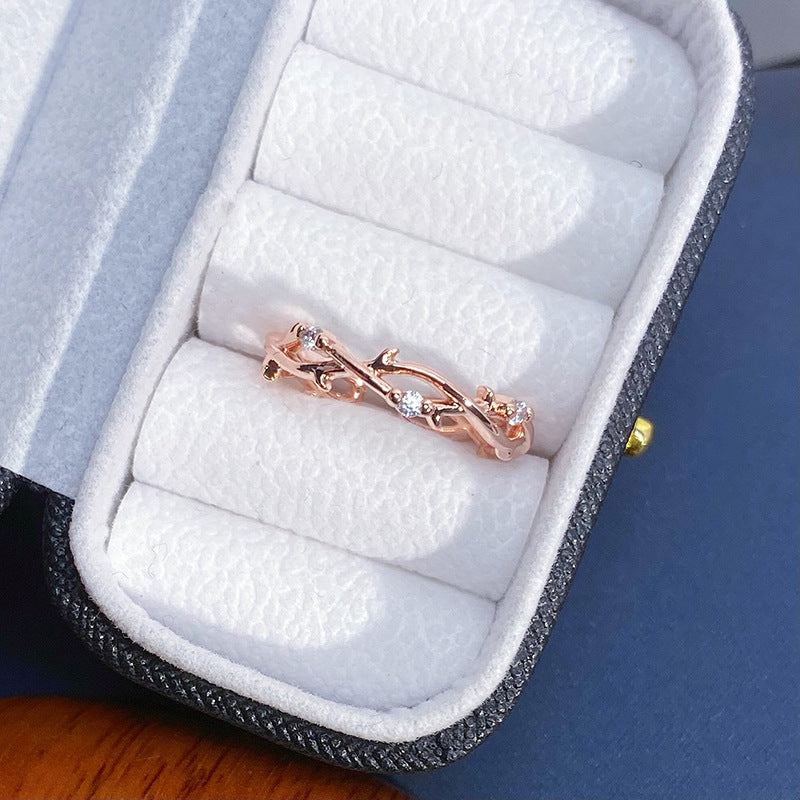 Colorful Zircon Design Light Luxury High-grade Rings