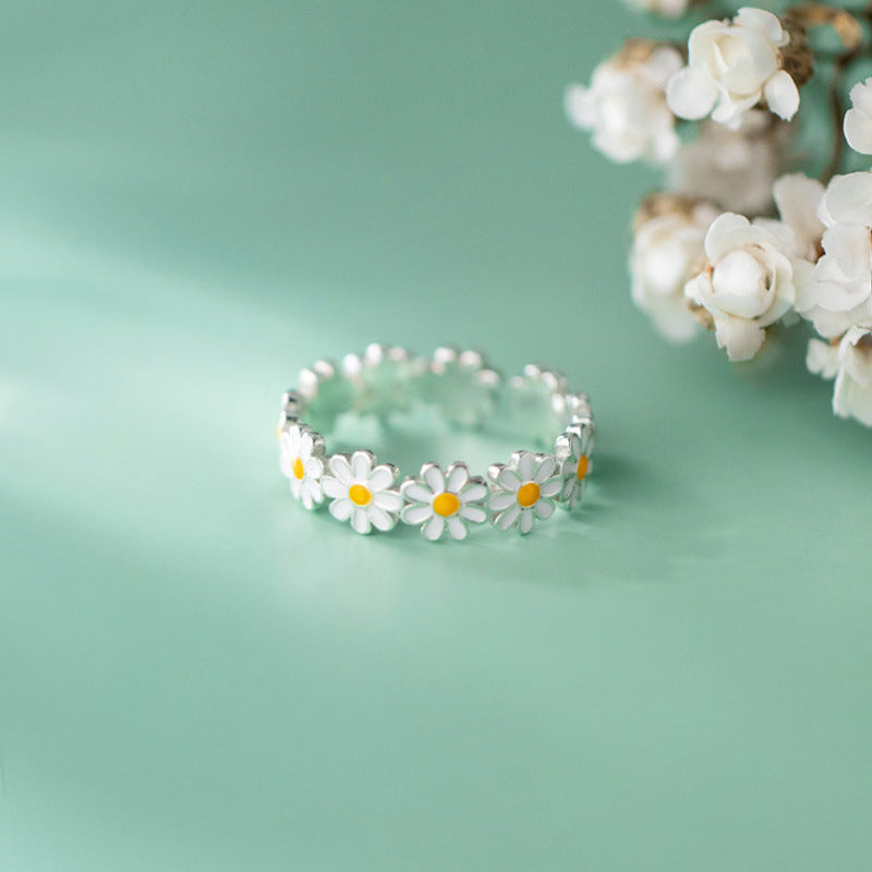 Style Fresh White Flower Epoxy Korean Bracelets