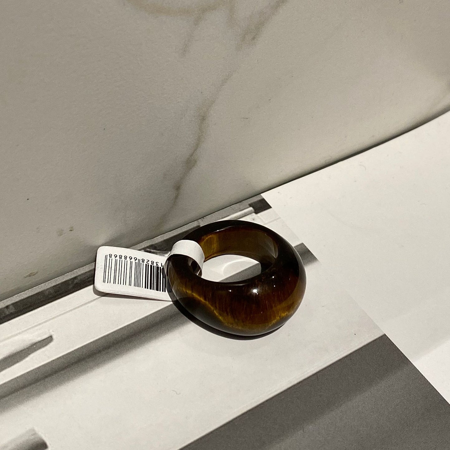 French Style Tigereye Light Luxury Design Rings