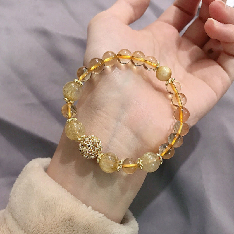 Quartz Citrine Money Drawing And Luck Changing Bracelets