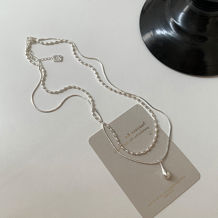 Women's Beans Metal Design Sense Niche Retro Personality Necklace