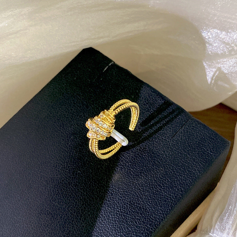 Design Small Waist Female Opening Adjustable Affordable Luxury Ring
