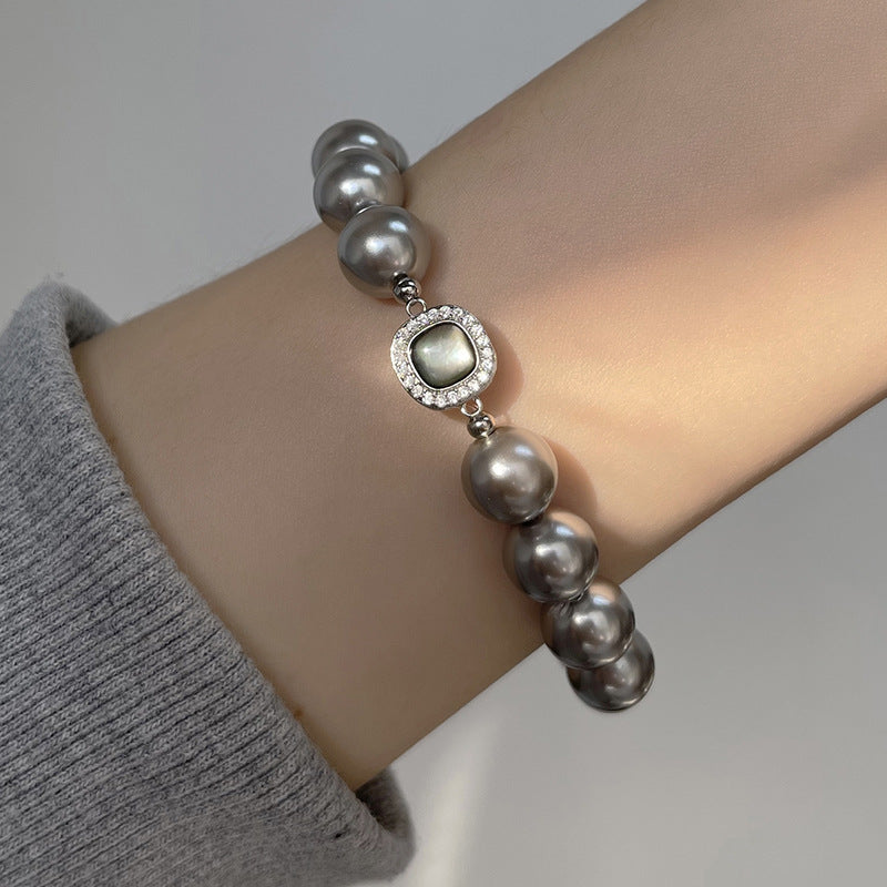 Luxury High-grade Genuine Linen White Pearl Bracelets