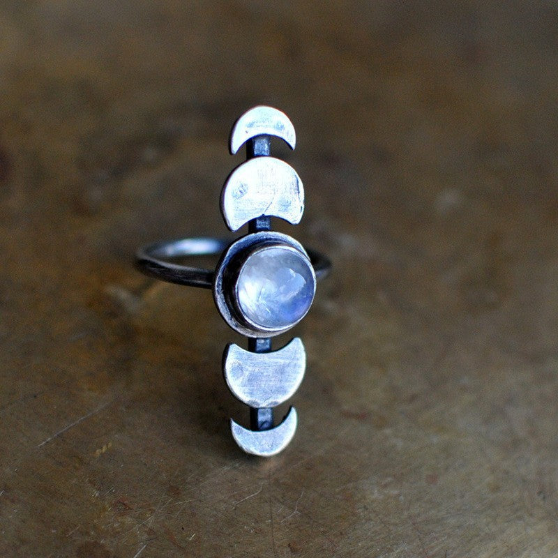 Pearl Opal Wide Face Popular Hand Rings