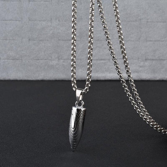 Men's Bullet Fashion Personality Retro Domineering Long Necklaces