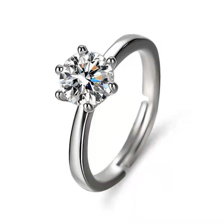 Women's & Men's Moissanite Zircon Engagement For Couple Classic Rings