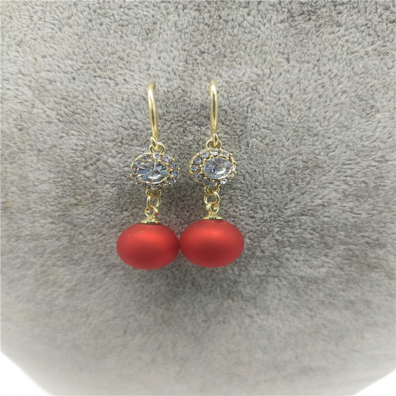 Women's For Trendy Niche Design Elegant Premium Red Earrings