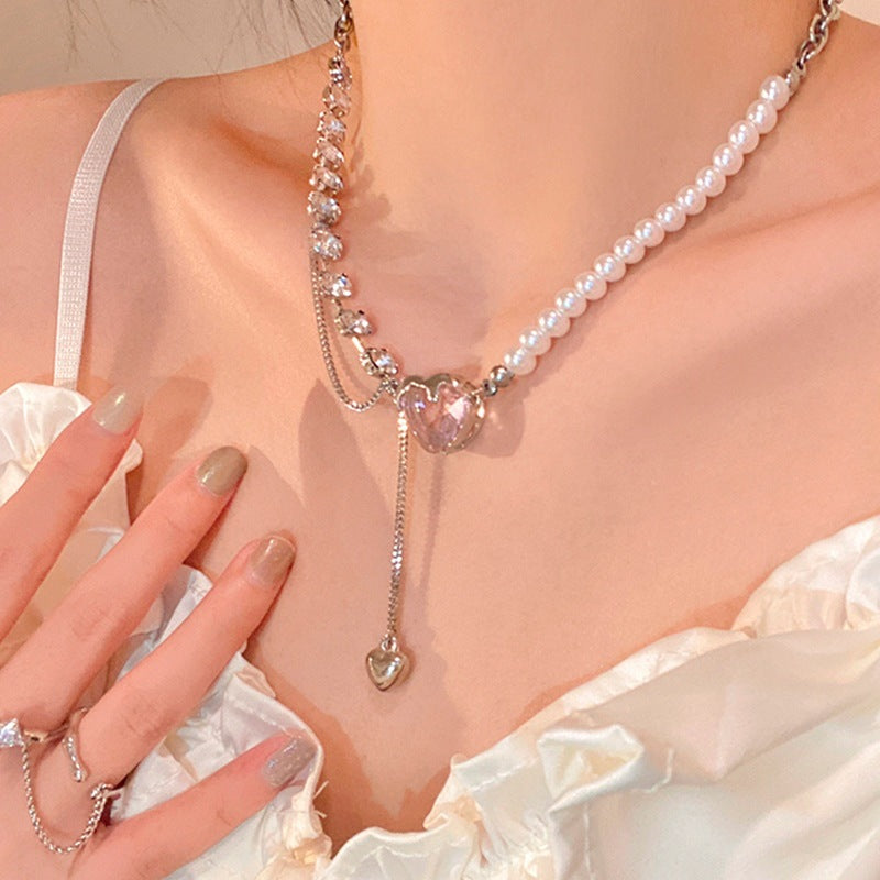 Women's Sweet Pure Love For Light Luxury Minority Design Necklaces