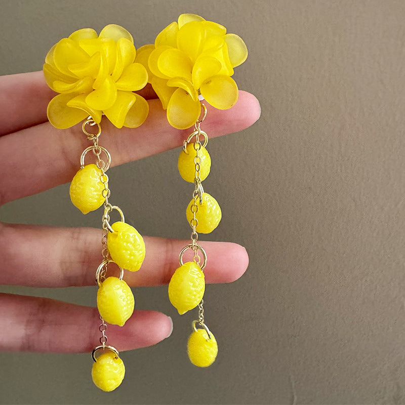 Fairy High Sense Vacation Style Elegant Fashionable Wearing Modified Face Earrings