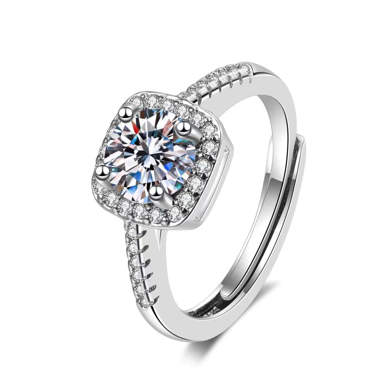 Moissanite Female Affordable Luxury Fashion Niche Rings