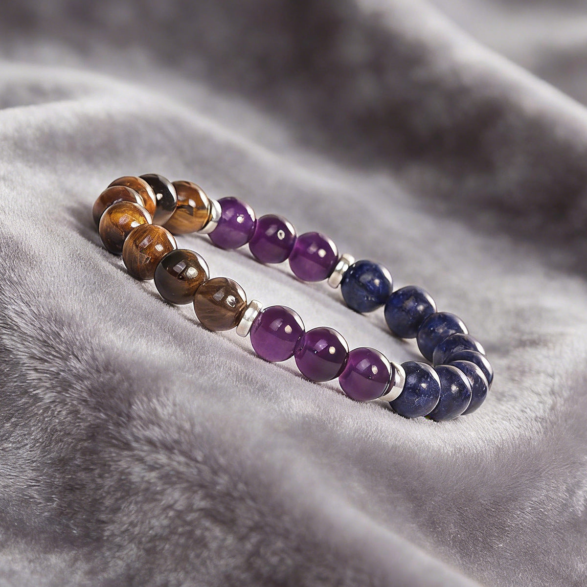 Women's & Men's Eye Lapis Lazuli Protection Unisex Style Anxiety Handmade Mother's Day Bracelet