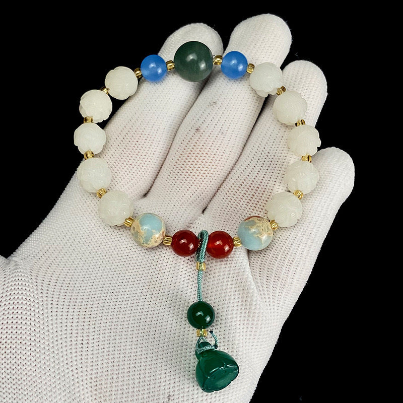 Bodhi Candy Color Single Circle Pliable Temperament High Throw Three Bracelets