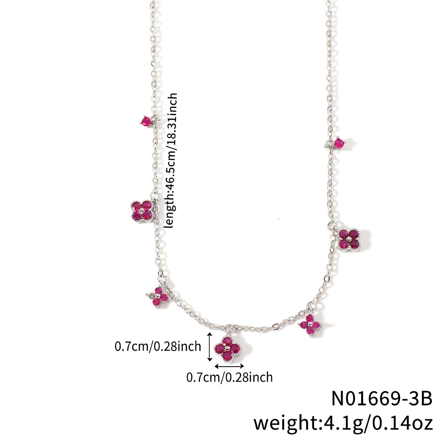 Elegant Light Luxury Clover Four-leaf Flower-shaped Clavicle Chain Necklaces