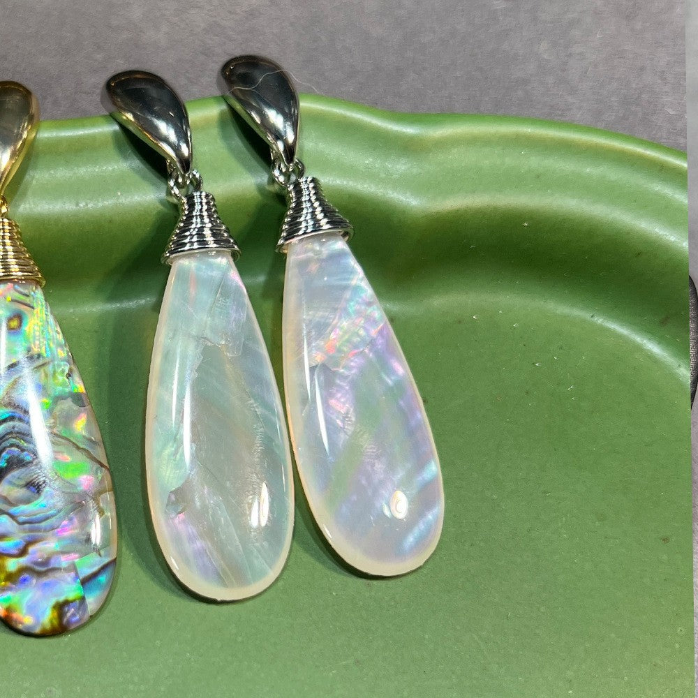 Women's Abalone Shell Series Gold Plated Environmental Protection Fashion French High-grade Earrings