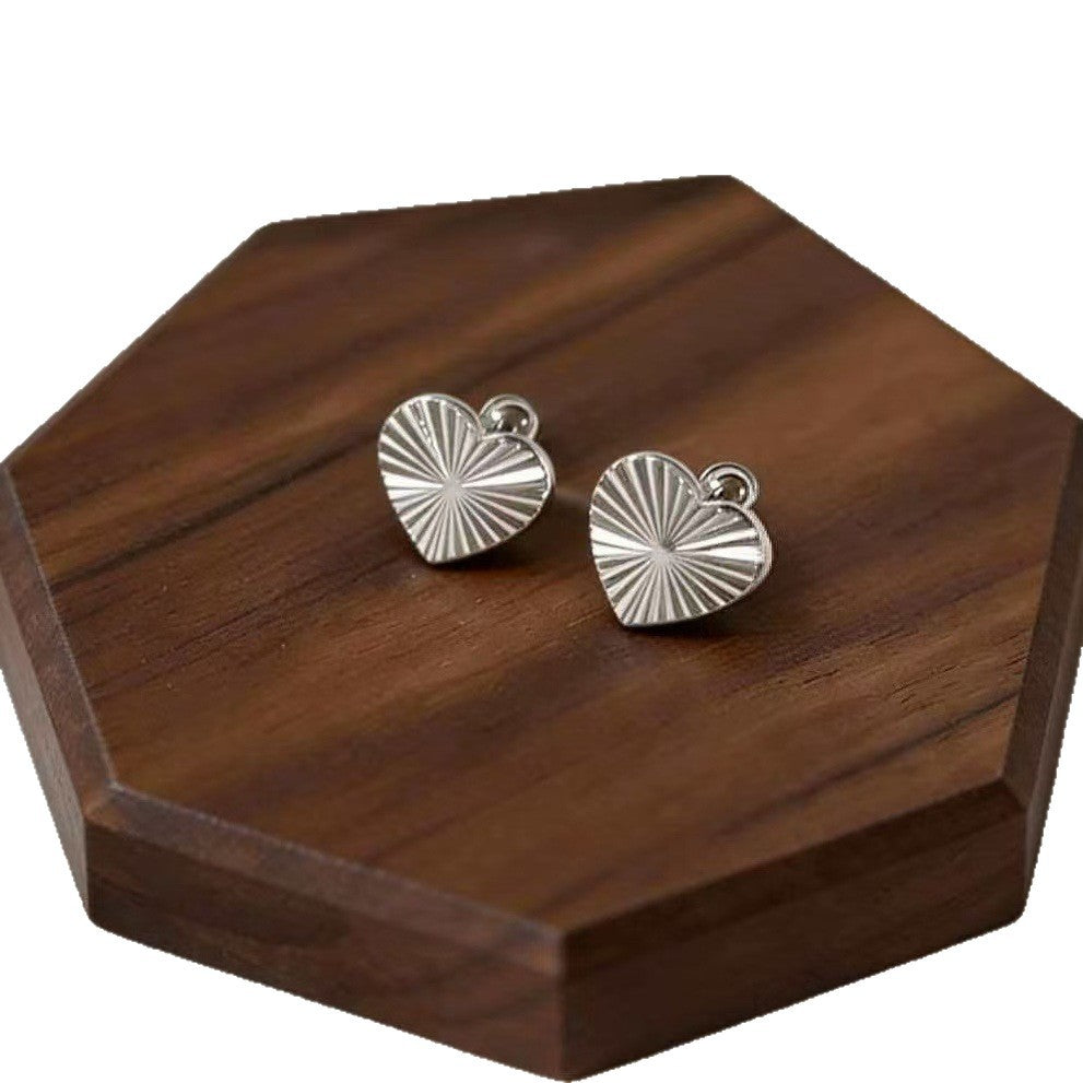 With Hearts Titanium Steel High Sense Earrings