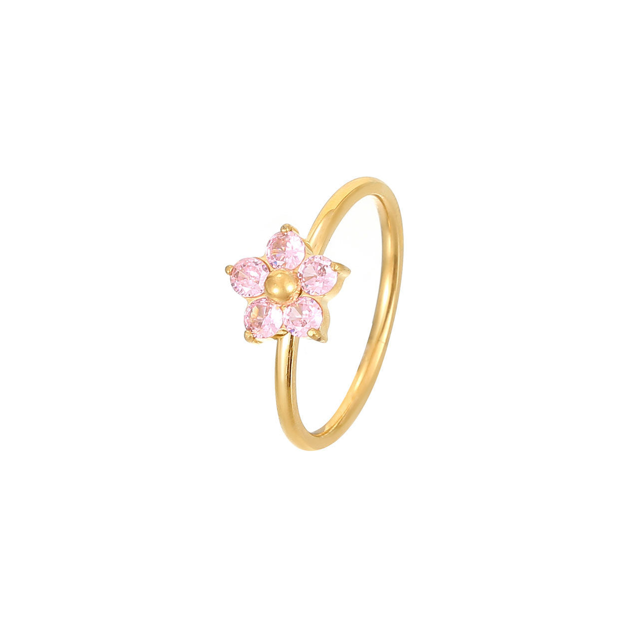 Flower Cold Style Personality High Sense Rings