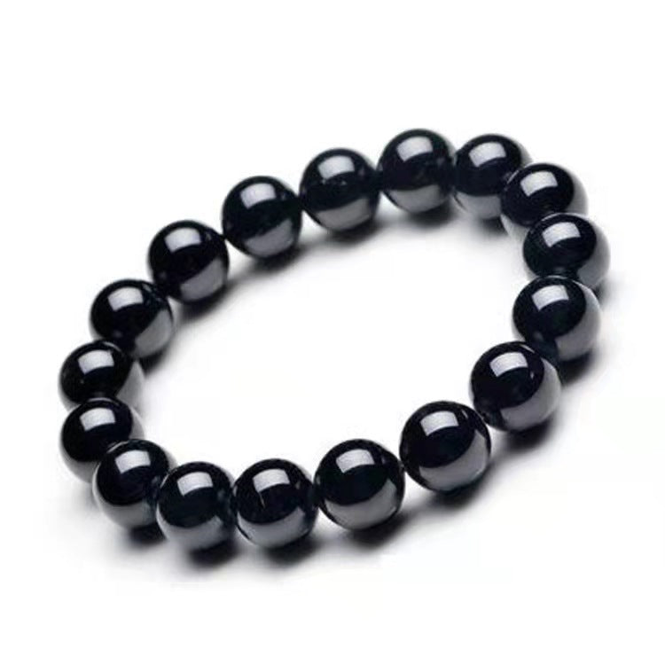 Women's & Men's Obsidian Single Fashion Simple Love Crystal Rings
