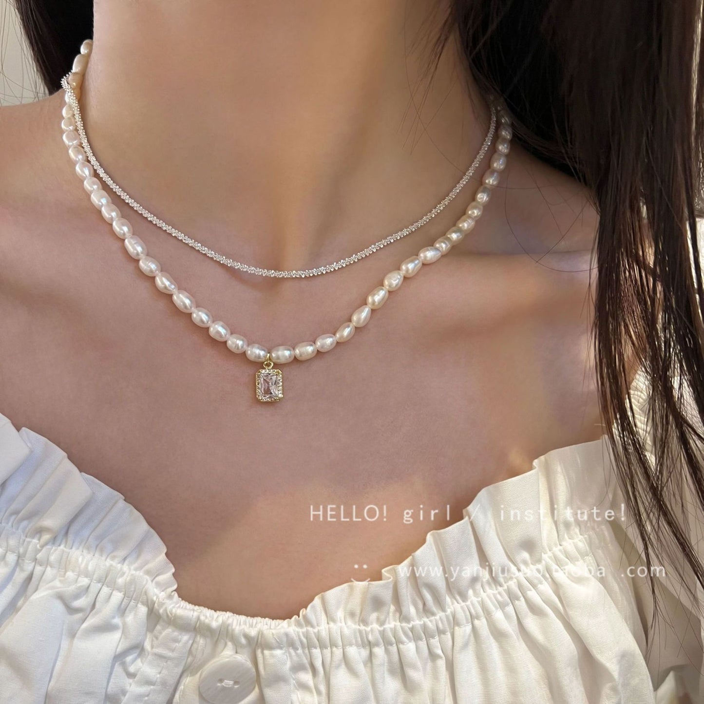 Pearl Design High-grade Light Luxury Clavicle Chain Necklace