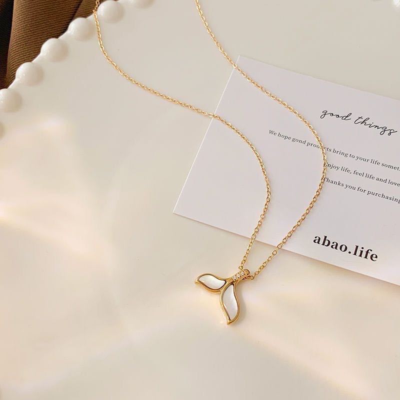 Shell Fishtail Light Luxury Minority Clavicle Chain Necklace