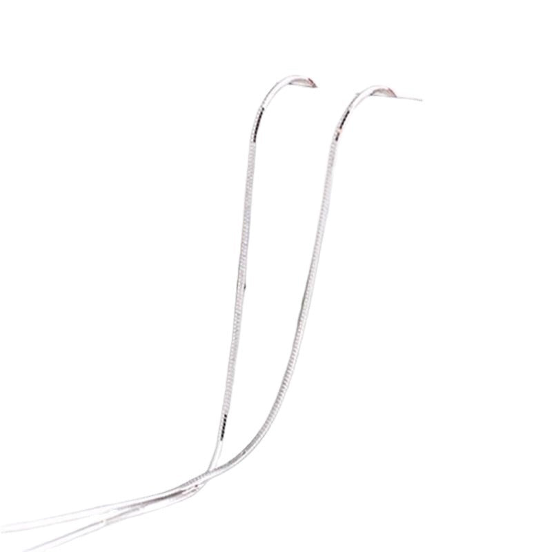 Simple Sier Snake Bones Chain Fashion Cold Necklaces
