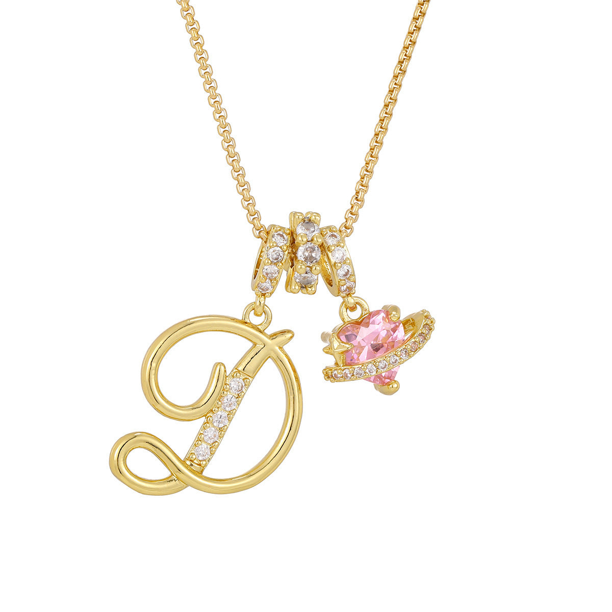 Dopamine English Letter Light Luxury Minority Necklaces