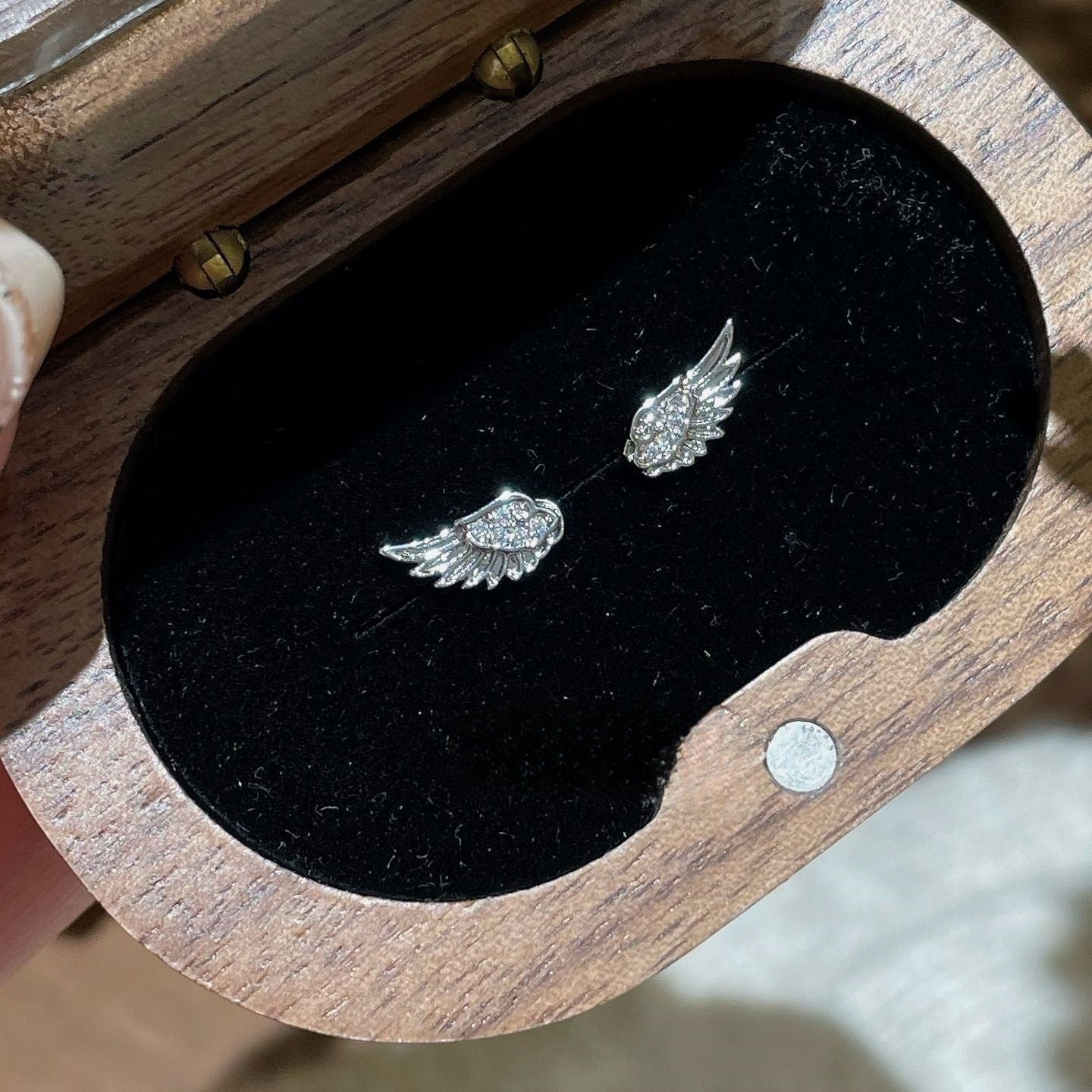 Wings Unique Personality Ear Bone High-grade Design Sweet Cool Stud Earrings