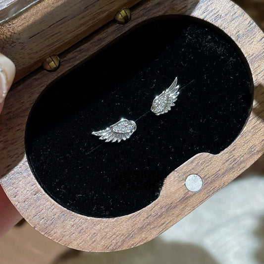 Wings Unique Personality Ear Bone High-grade Design Sweet Cool Stud Earrings