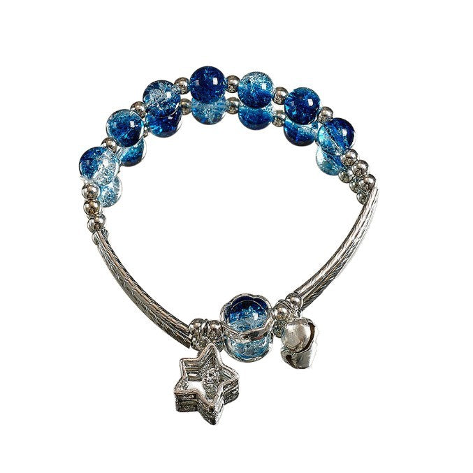 Star Black Purple Gradient Hot Flower Bracelet