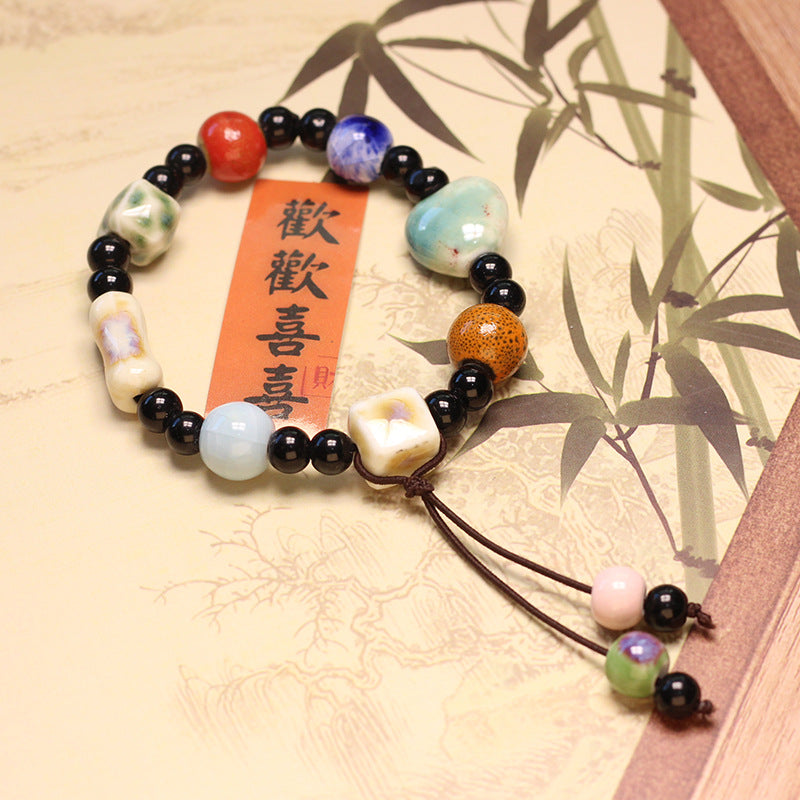 Hand Strap Ceramic Chinese Beaded Female Bracelets