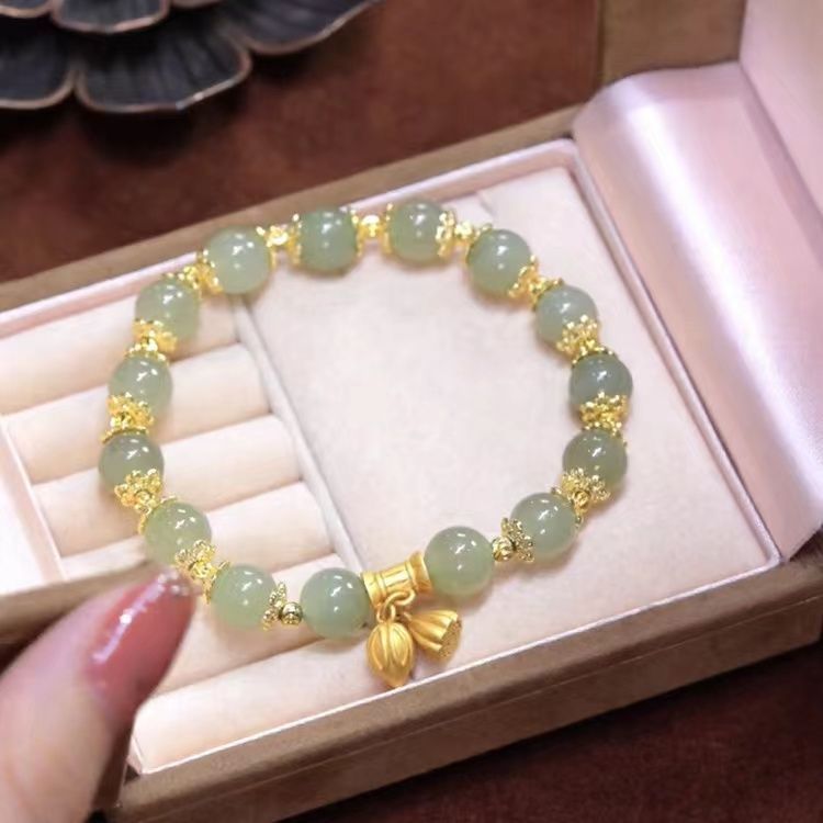 Women's Imitation Yu Elastic String Light Luxury High-grade Lotus Seedpod For Bracelet