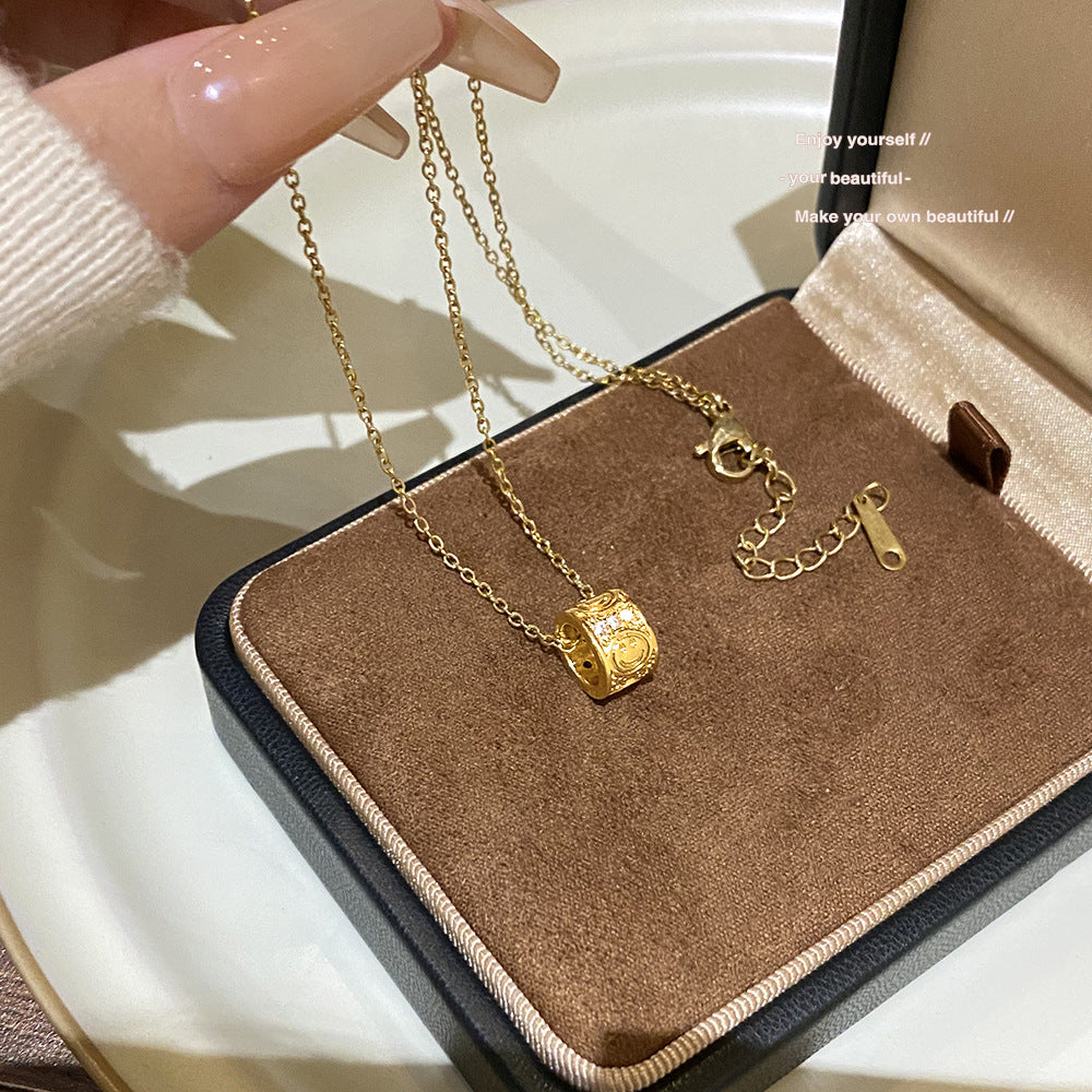 Female Summer Temperament Wild Titanium Steel Clavicle Necklaces